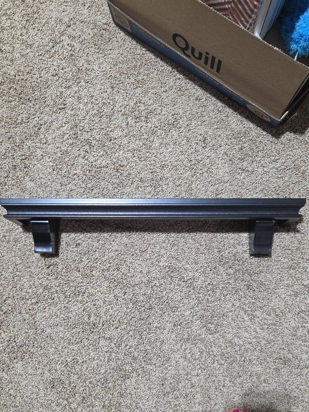 Wall Mantel Shelf Bracket - Black Decorative Shelf Mount